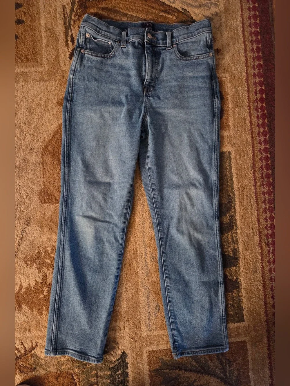 J Crew 90s Vintage Classic Straight Denim‎ Jeans Light Wash High Rise Size 29